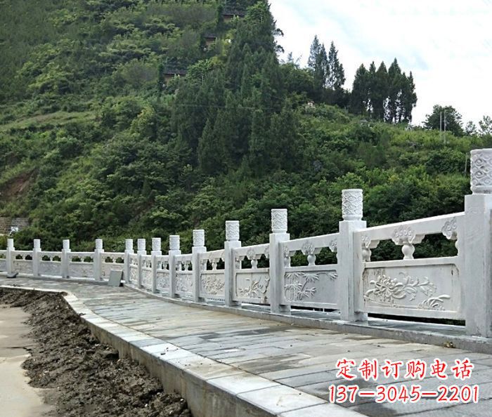 长春园林景观大理石栏板石雕_2