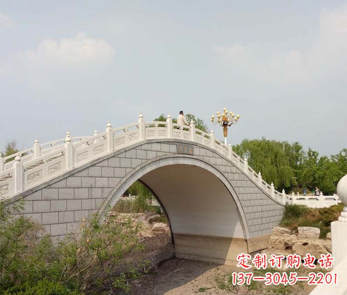 长春园林景观大理石桥栏板石雕 (6)