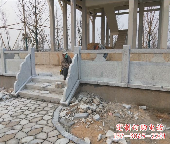 长春园林景观大理石桥栏板石雕_2 (2)