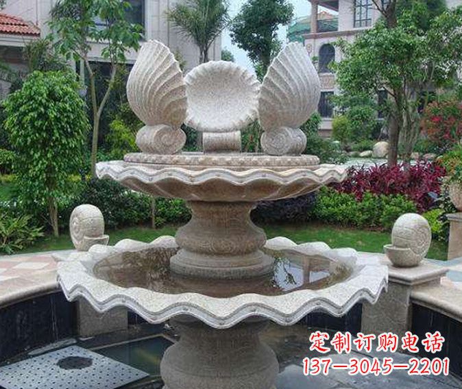 长春园林景观多层喷泉石雕