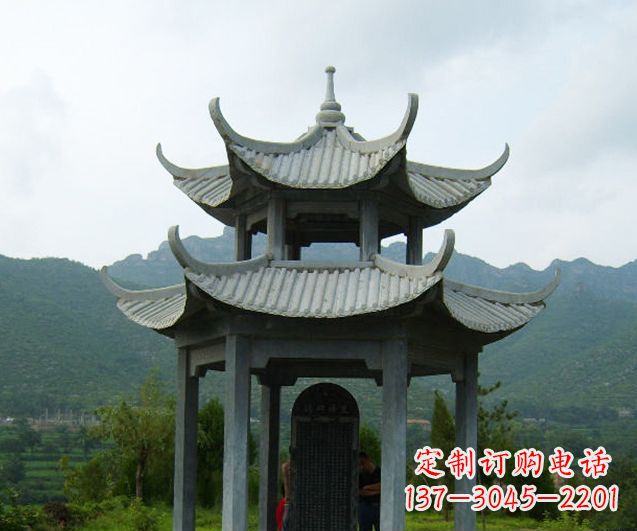 长春园林景观仿古凉亭石雕