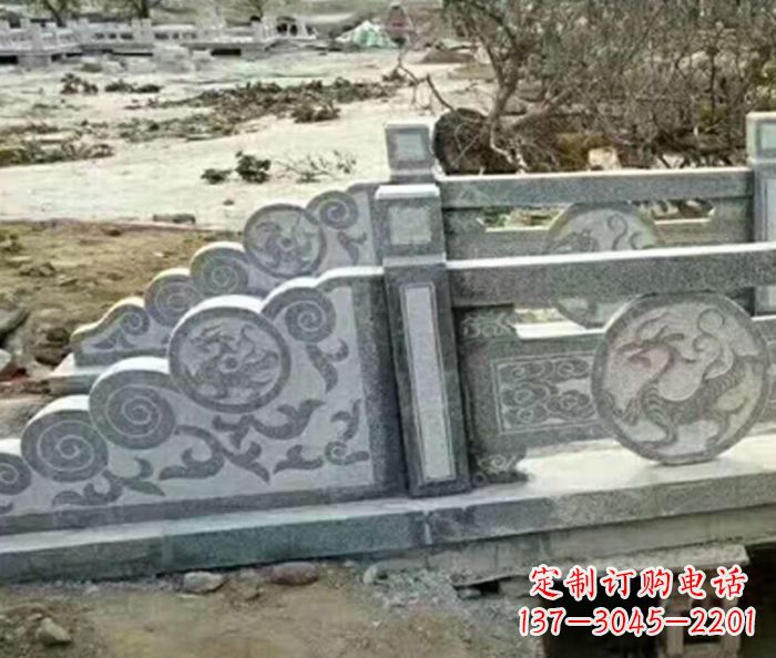 长春园林景观仿古石雕栏板 (10)
