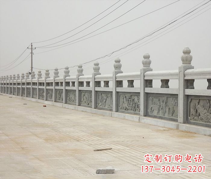长春园林景观仿古石雕栏板_2