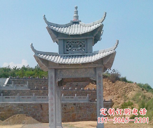 长春园林景观仿古石雕凉亭