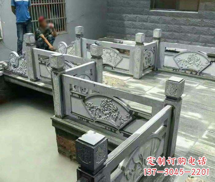 长春园林景观仿古石浮雕栏板 (4)