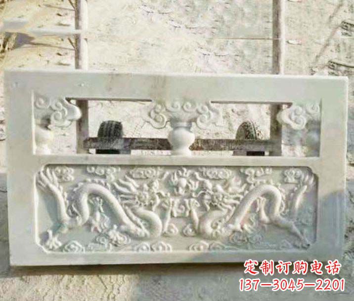 长春园林石浮雕栏板景观石雕