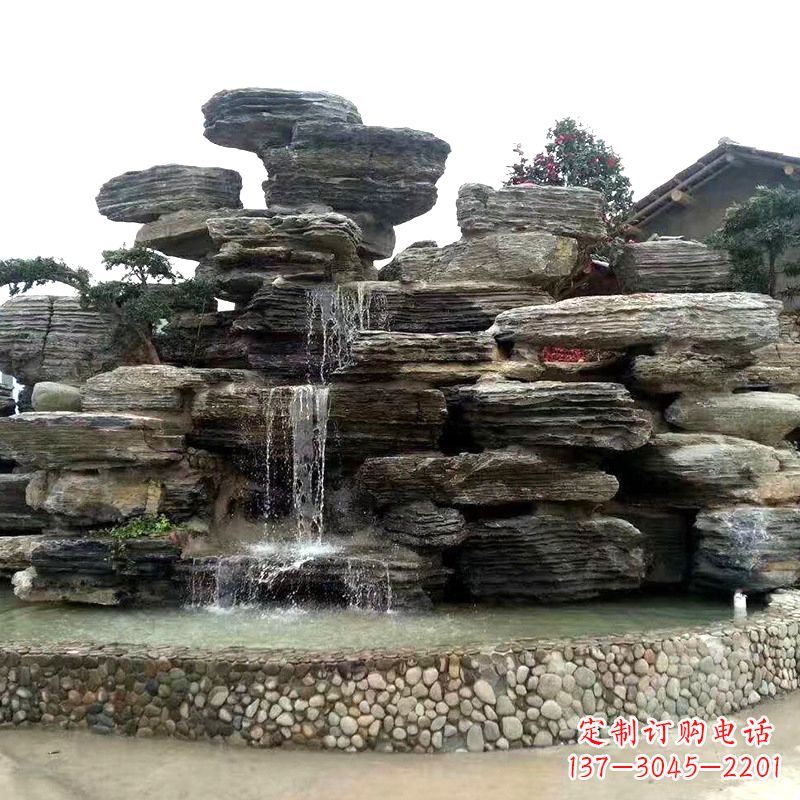 长春园林塑石假山流水