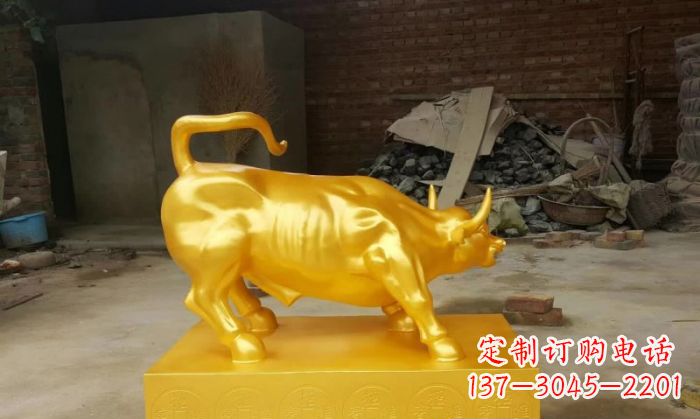 长春招财铜牛雕塑 (2)