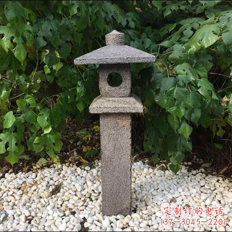 长春中式复古园林石灯