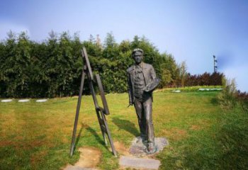 长春徐悲鸿城市雕塑公园铜雕像