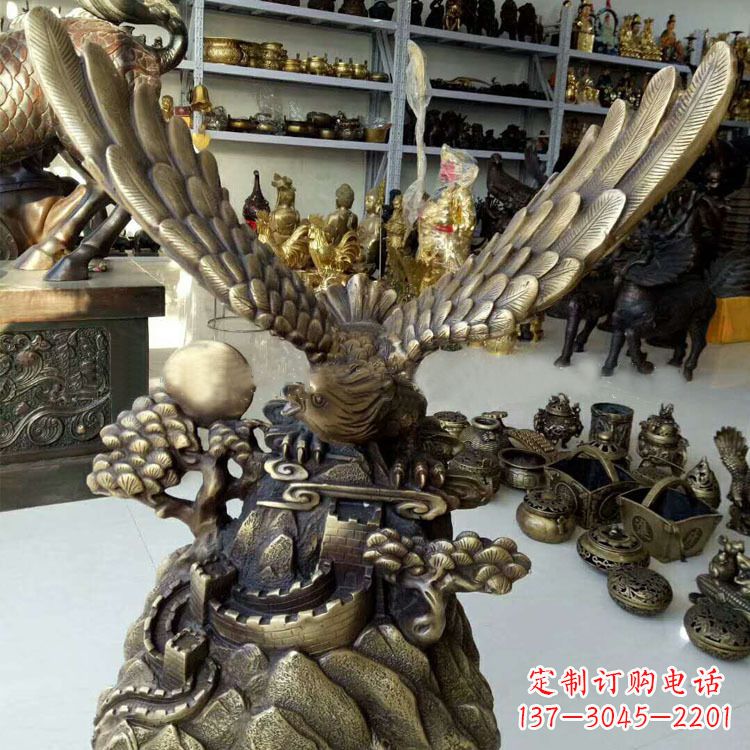 长春铸铜老鹰雕塑
