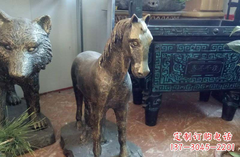 长春铸铜马雕塑222
