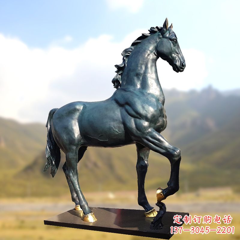 长春铸铜马铜雕塑