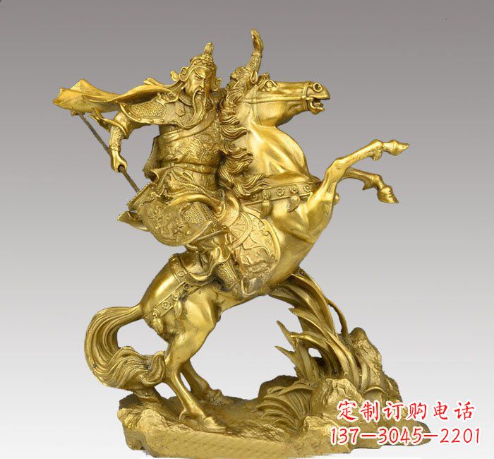 长春铸铜骑马关公