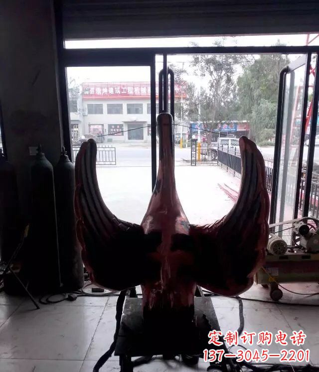 长春铸铜天鹅公园动物铜雕 (2)